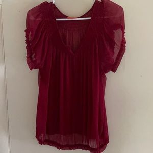 Red blouse